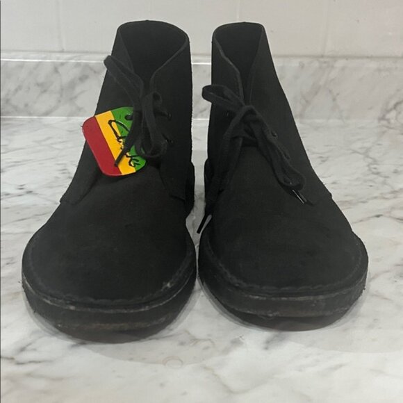 Clark's Original Black Suede Leather Desert Boot Men's Size 7 Preppy - Picture 6 of 11